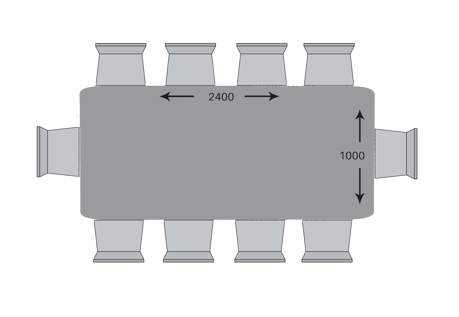 10 seat dining table